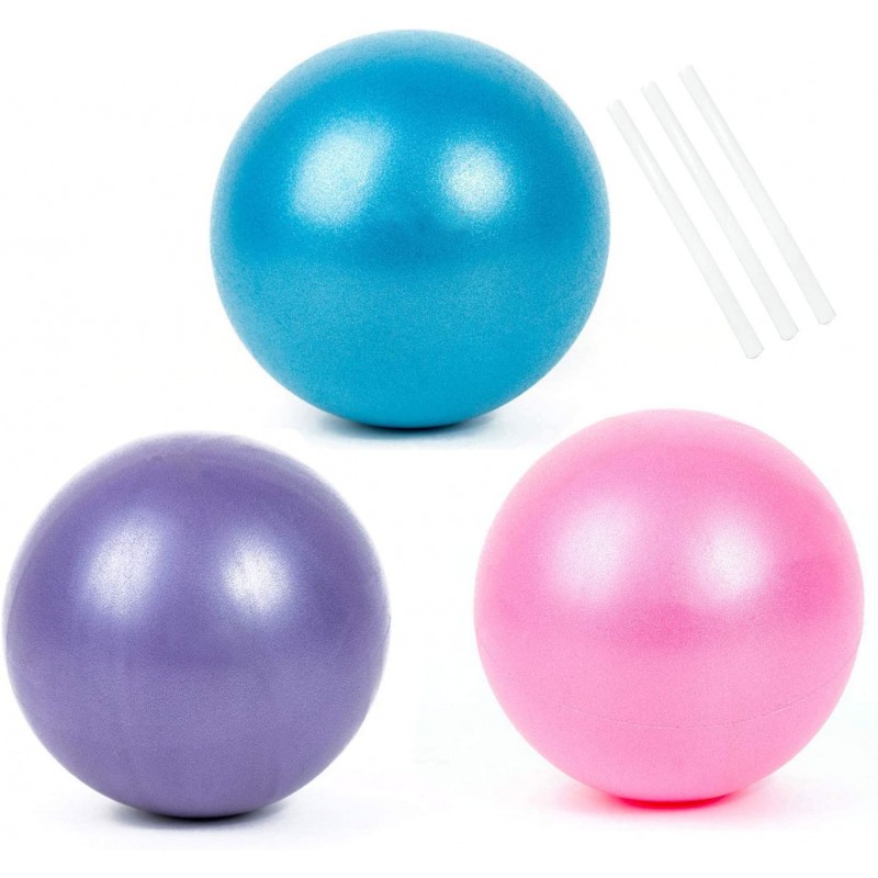 Ballons de gym bleu rose violet 3 pièces TATAFUN 25 cm 