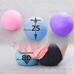 Ballon de gym noir Fresion 25 cm 