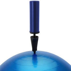 Ballon de gym bleu CampTeck 65 cm 