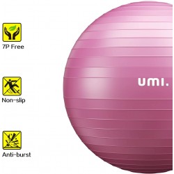 Ballon de gym rouge/bleu/violet Umi 55 cm/65 cm/75 cm 