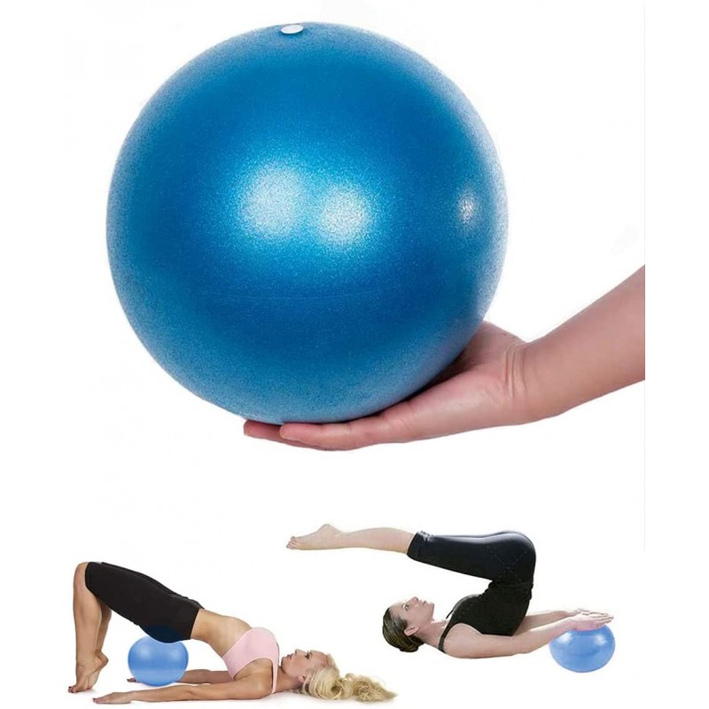 Ballon de gym rose/bleu/gris/jaune/noir/rouge Mupack 25 cm 