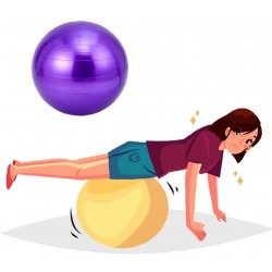 Ballon de gym violet xuew 65 cm 