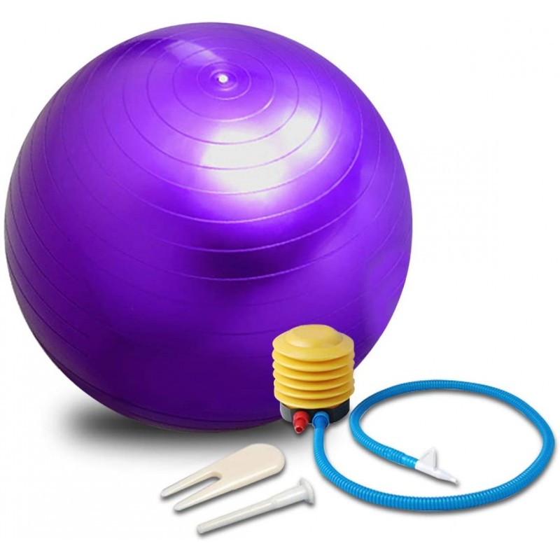 Ballon de gym violet Vineco 55 cm 