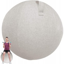Ballon de gym blanc/beige/gris/marron Vilypon 65 cm 